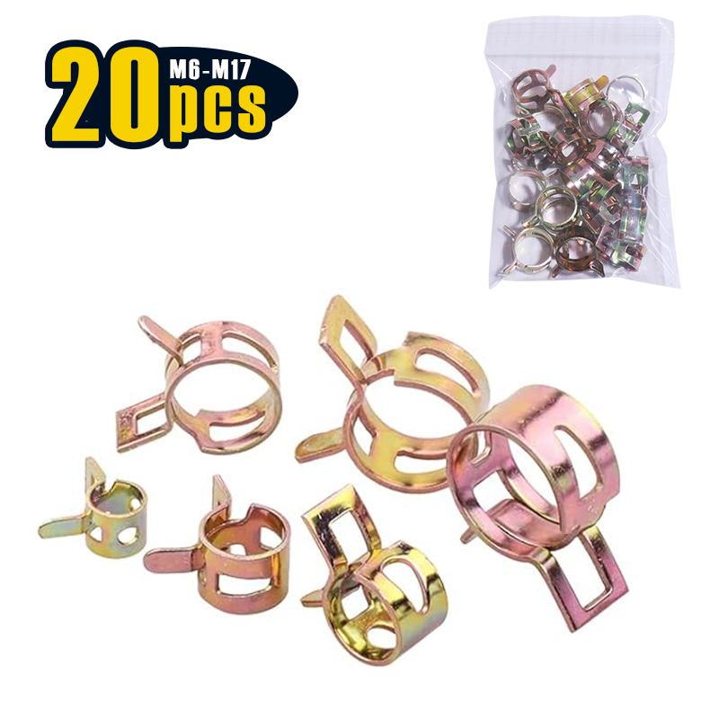 Hose Clamp Assorted - 20 adet 6-17mm yaylı hortum kelepçesi