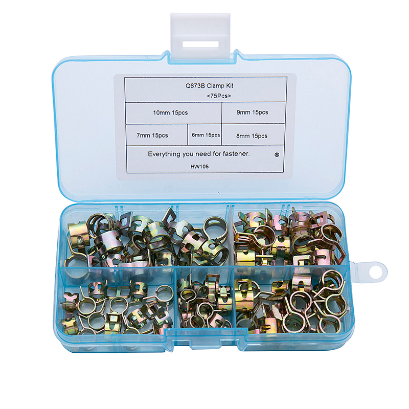75 adet/takım 6-10mm bahar aka - Hose Clamp Assorted incelemesi ve fiyatı