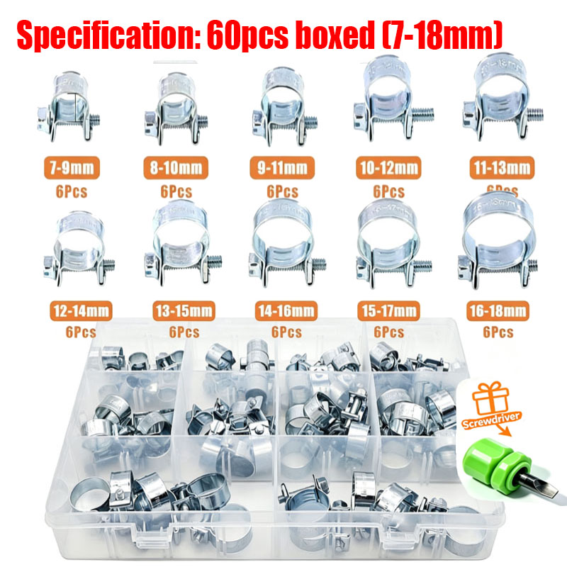 32/60/135 Adet 7-18mm Mini Kel - Hose Clamp Assorted incelemesi ve fiyatı