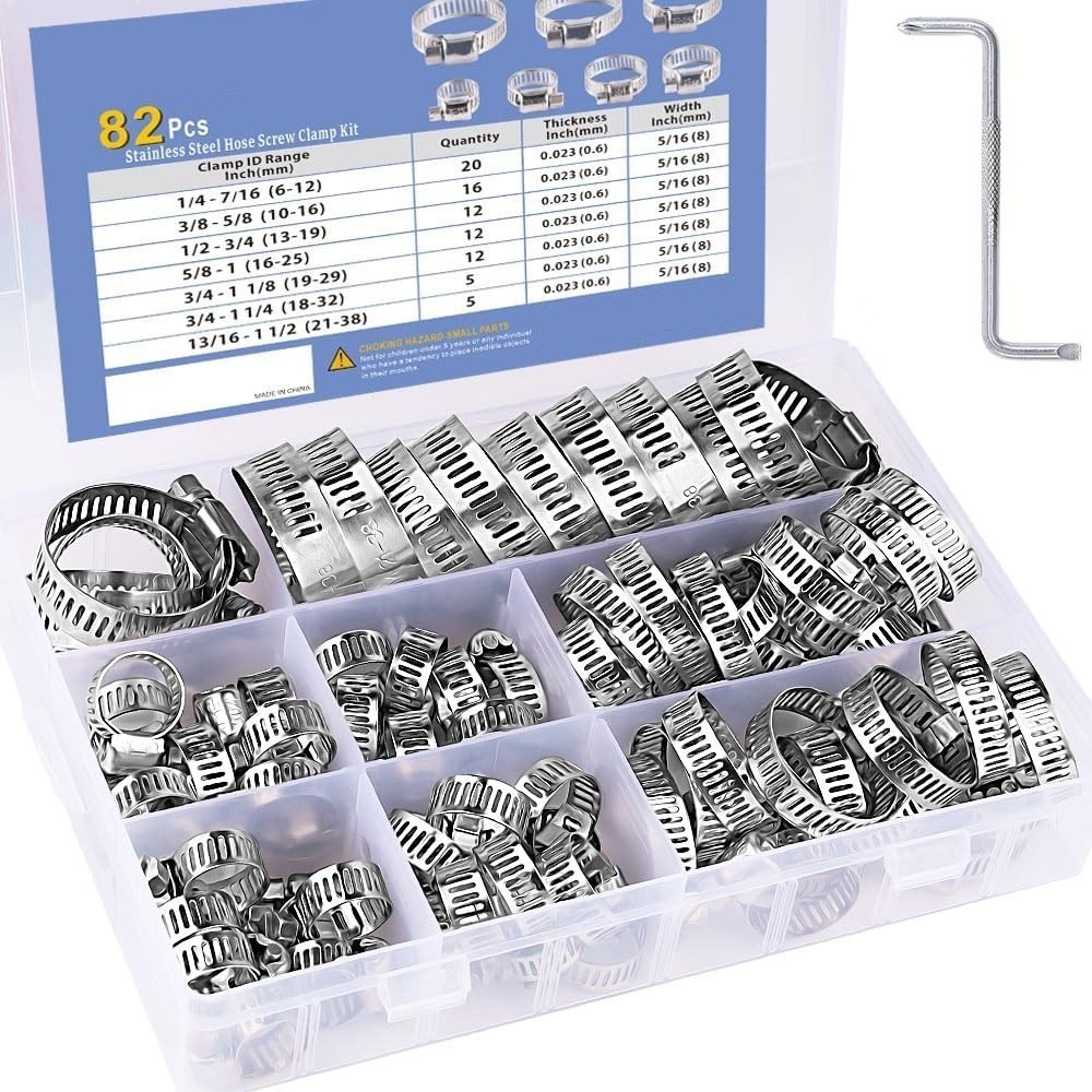 82 Adet Hortum Kelepçesi Çeşit - Hose Clamp Assorted incelemesi ve fiyatı