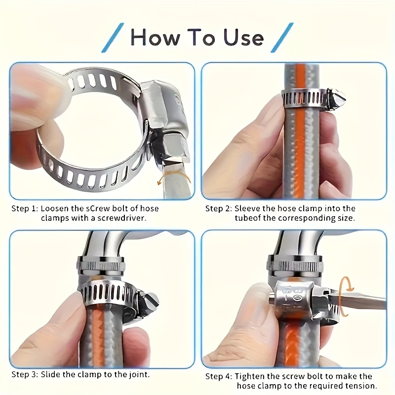 40/50 Adet Paslanmaz Çelik Hor - Hose Clamp Assorted incelemesi ve fiyatı