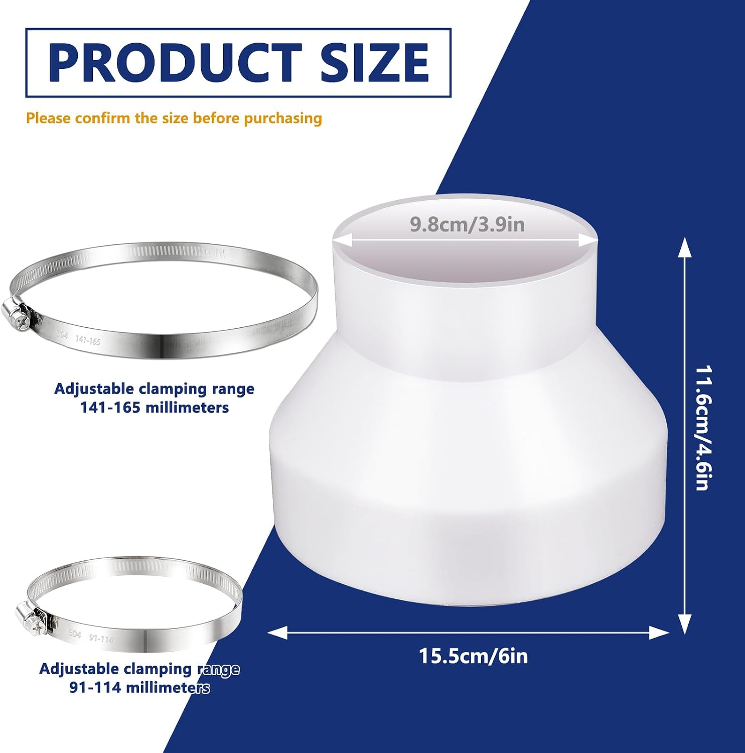 1 Set 6 ila 4 inç Kanal Redükt - Hose Clamp Assorted incelemesi ve fiyatı