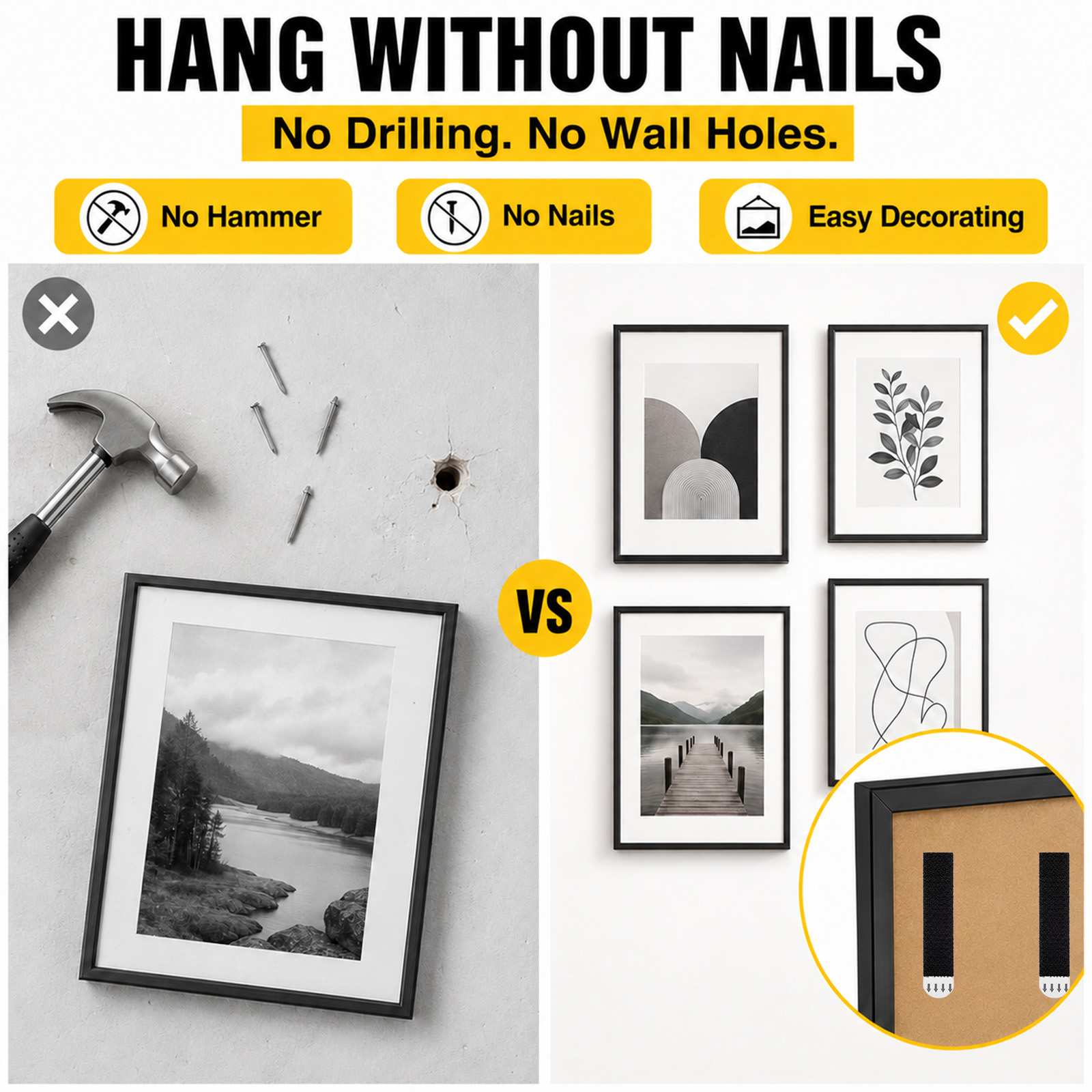 Hasarsız Resim Asma Şeritleri  - Picture Hanging Strip incelemesi ve fiyatı